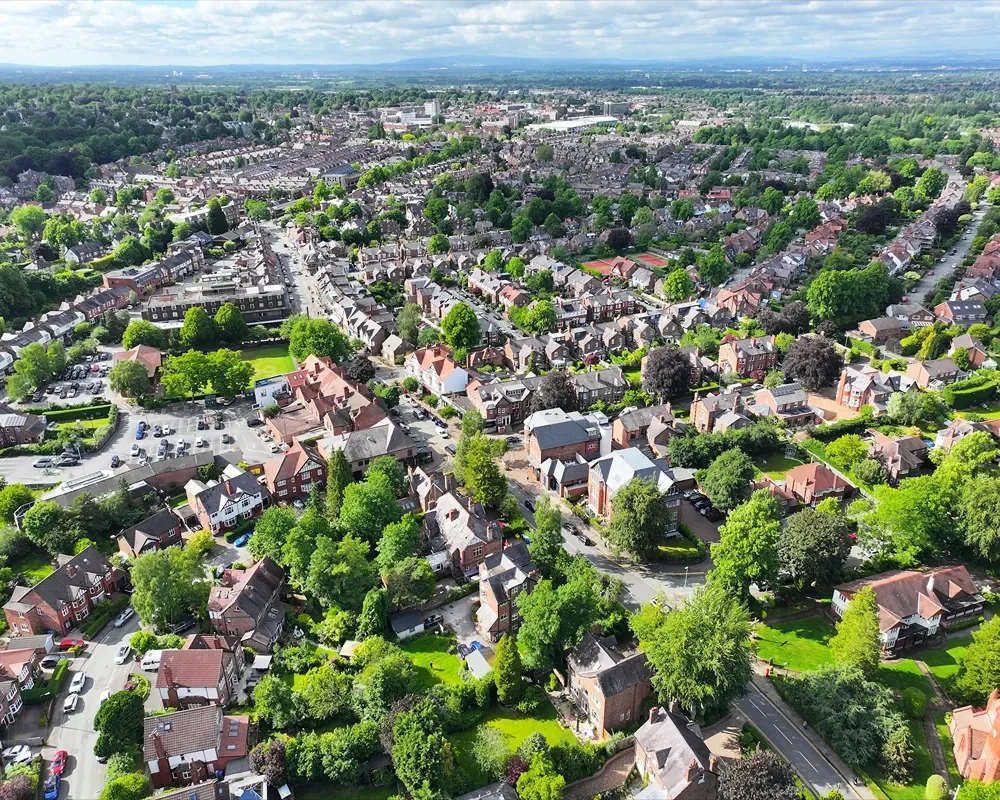 Detached house in Hale Cheshire representing rental properties affected by EPC C energy efficiency requirements in 2026.