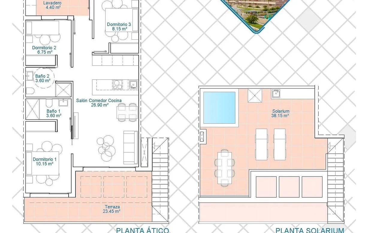 3 bedroom penthouse for sale - Bentley Hurst