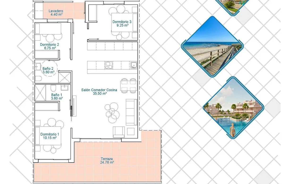 3 bedroom apartment for sale - Bentley Hurst