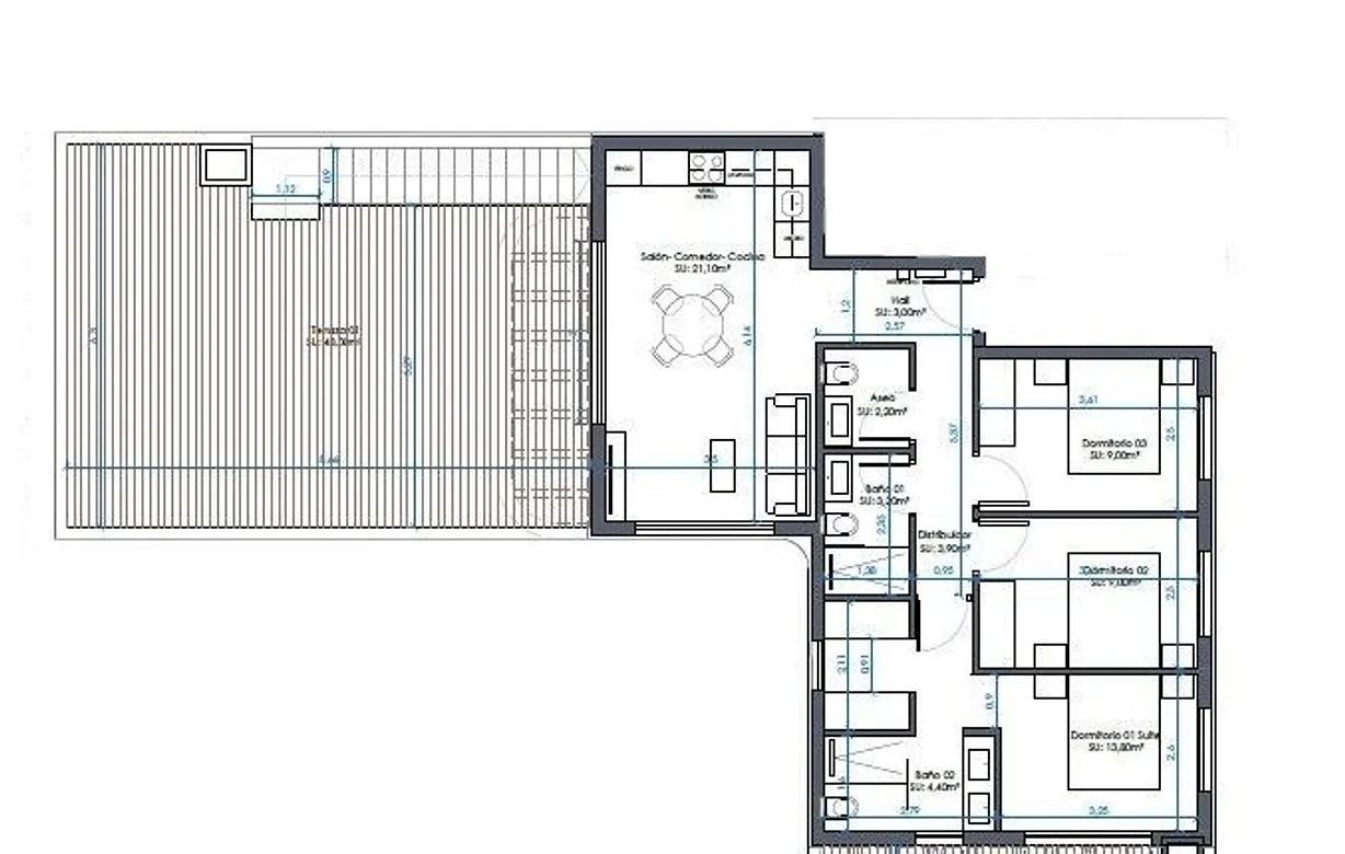 3 bedroom penthouse for sale - Bentley Hurst