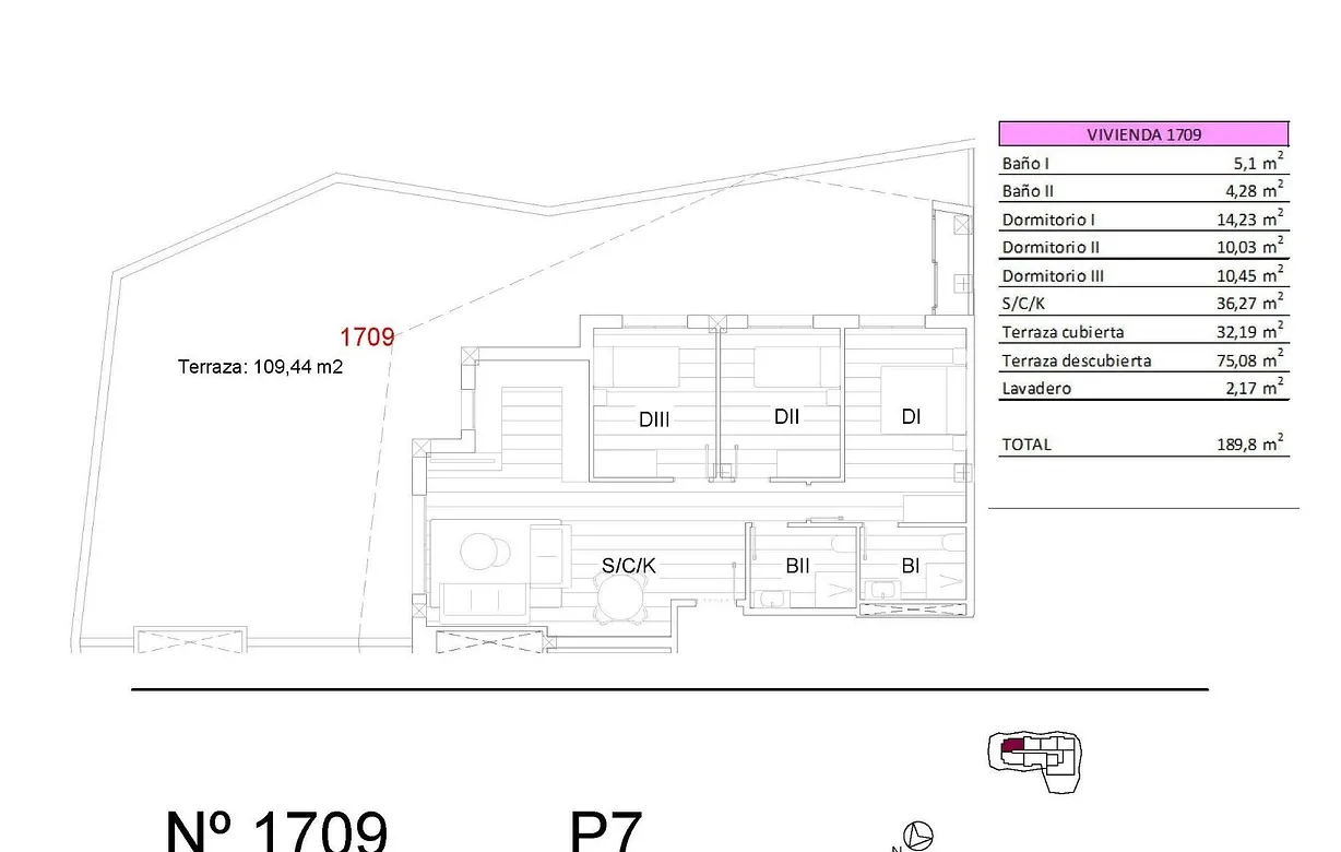 3 bedroom penthouse for sale - Bentley Hurst