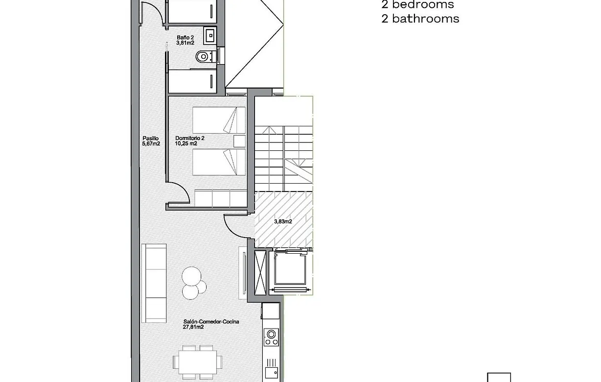 2 bedroom apartment for sale - Bentley Hurst
