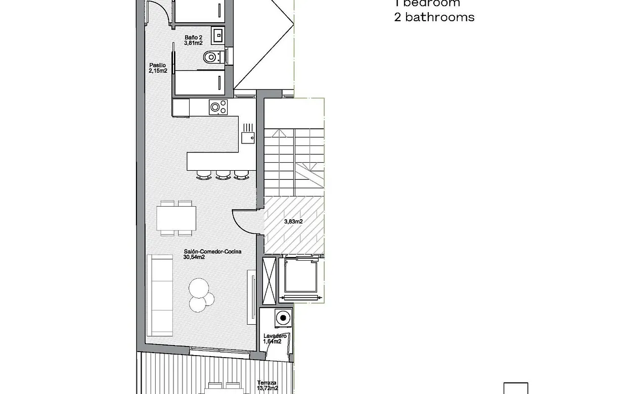 1 bedroom penthouse for sale - Bentley Hurst