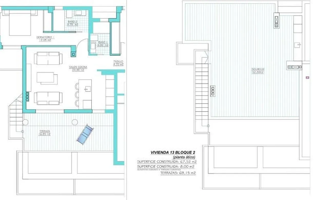 2 bedroom penthouse for sale - Bentley Hurst