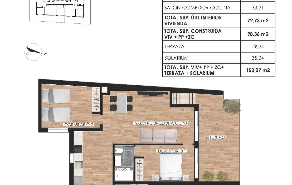 2 bedroom penthouse for sale - Bentley Hurst