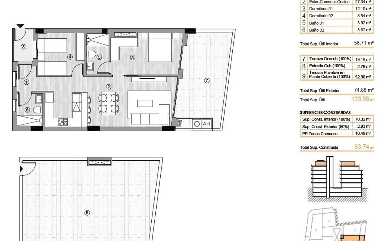 2 bedroom penthouse for sale - Bentley Hurst