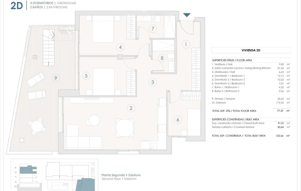 3 bedroom penthouse for sale - Bentley Hurst