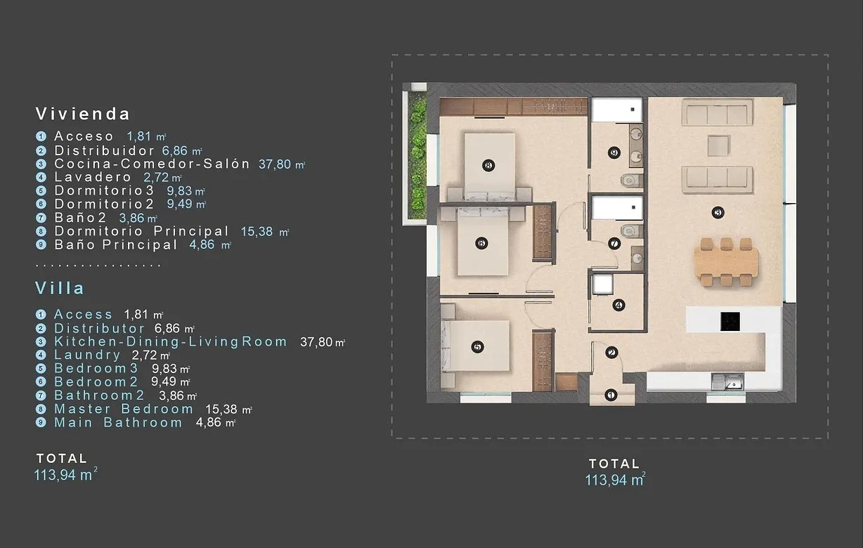 3 bedroom villa for sale - Bentley Hurst
