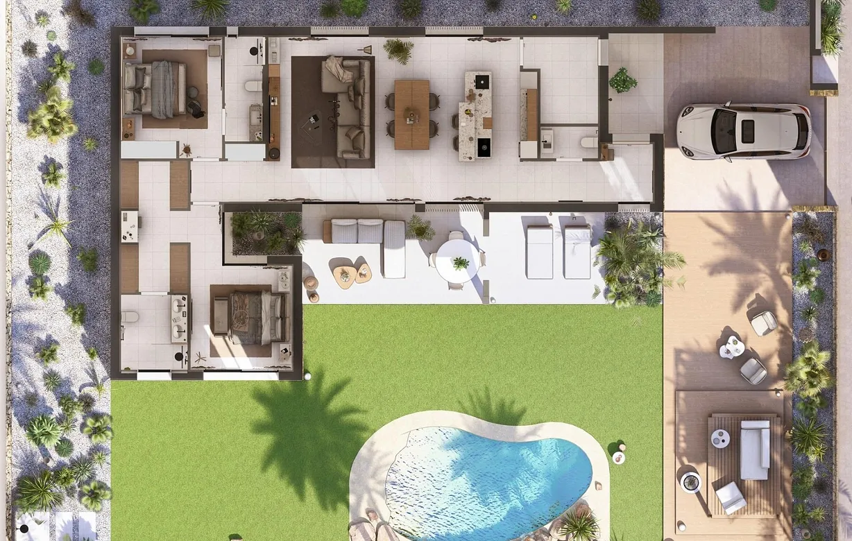 2 bedroom villa for sale - Bentley Hurst