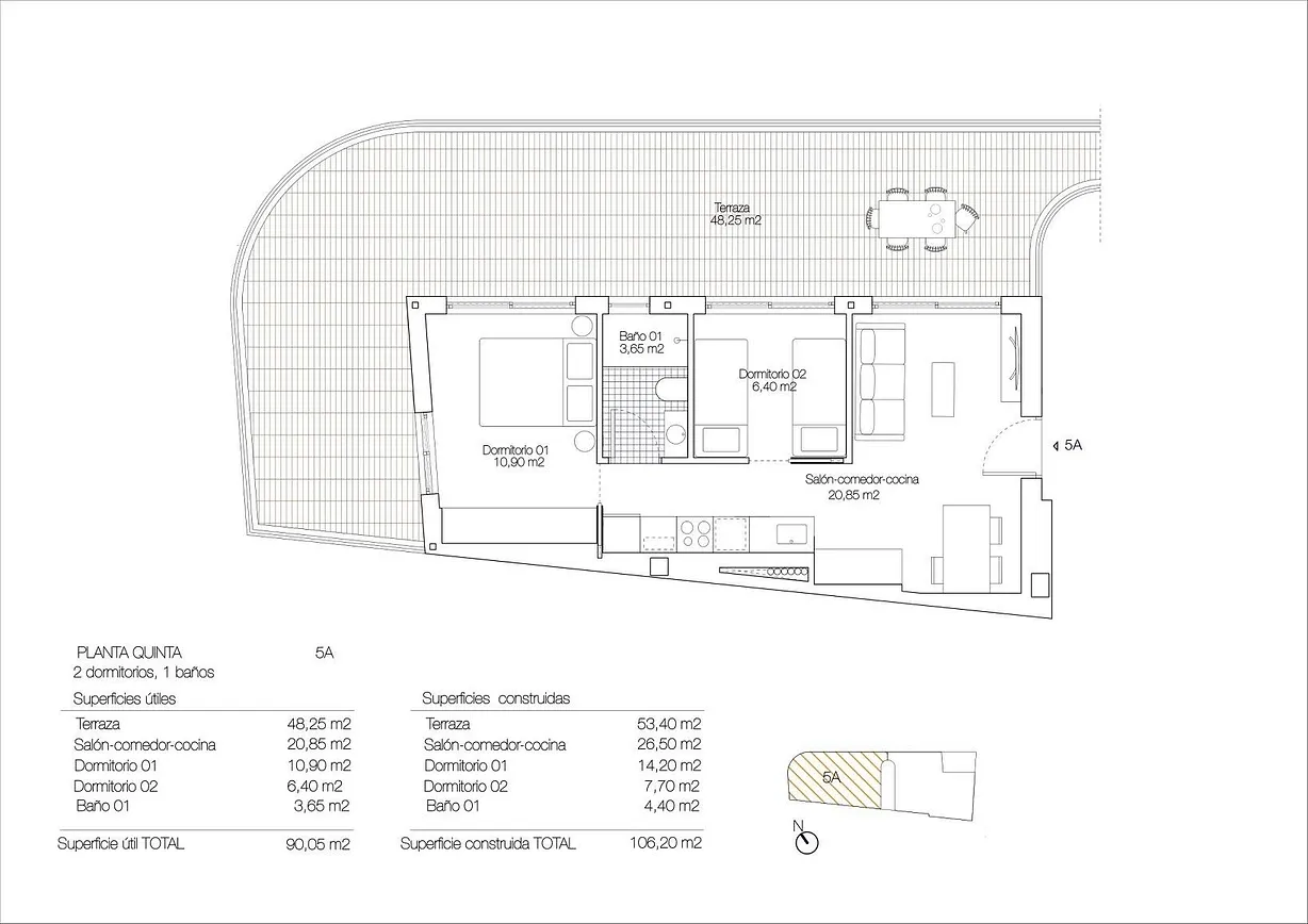 2 bedroom penthouse for sale - Bentley Hurst