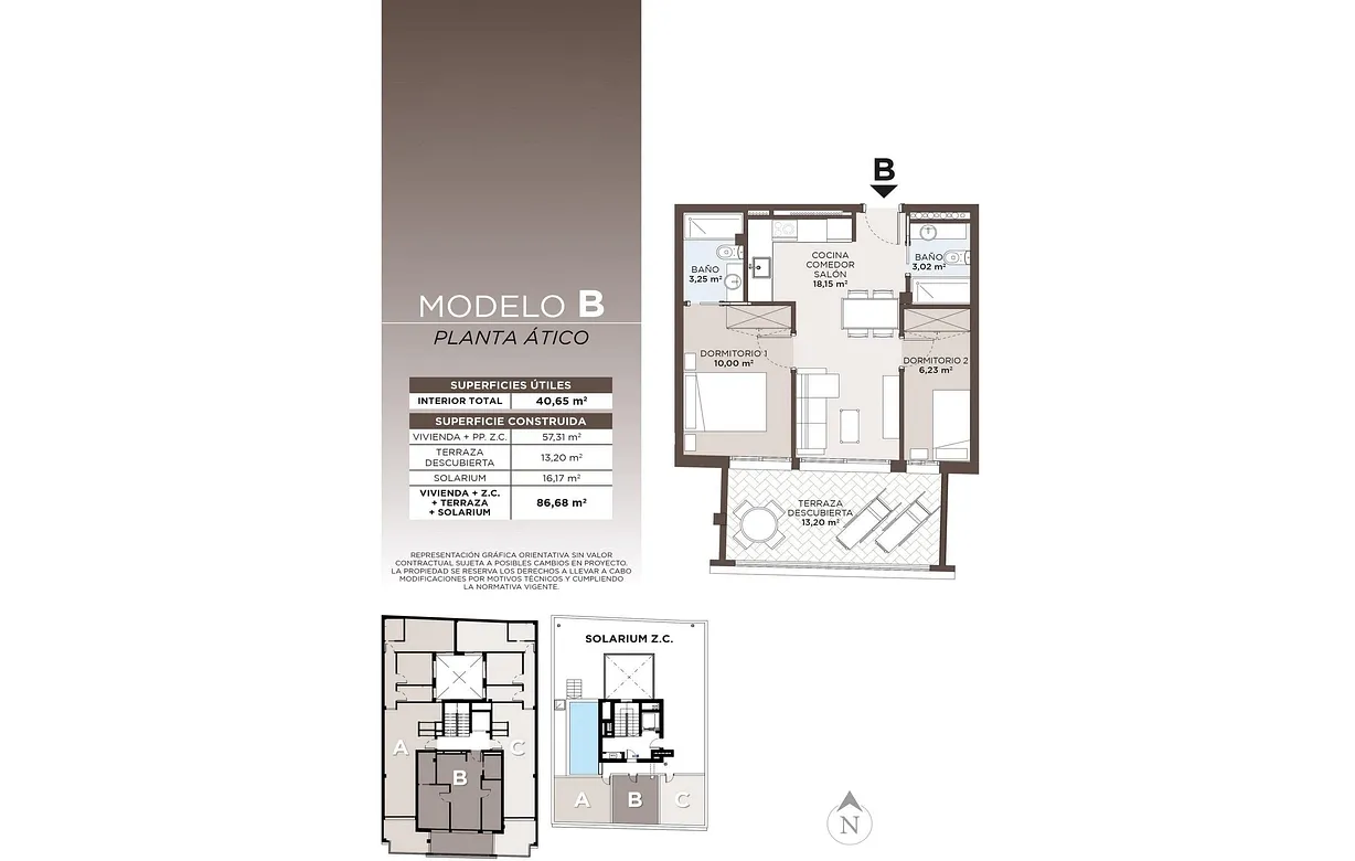 2 bedroom penthouse for sale - Bentley Hurst